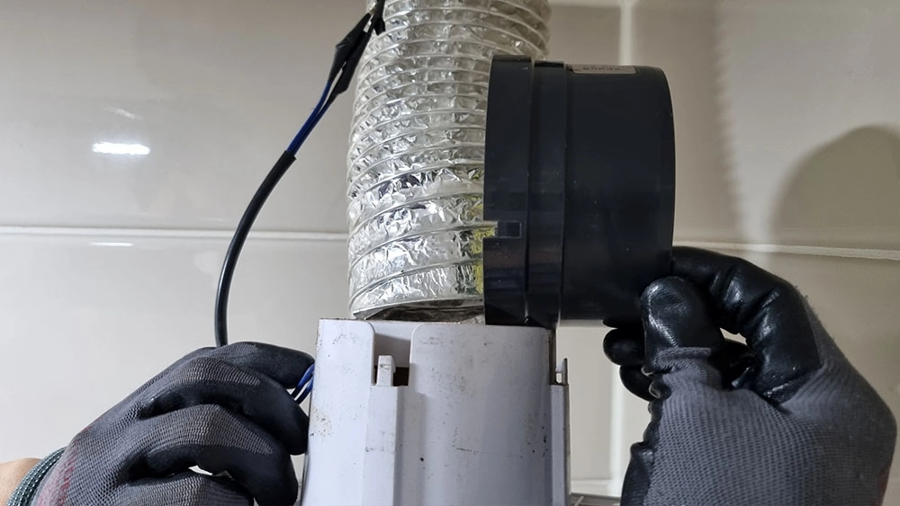 환풍기 댐퍼 연결하는 방향