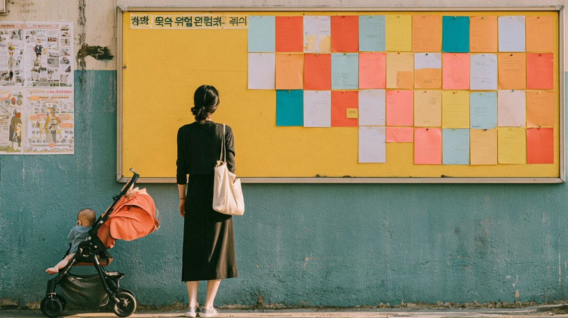 육아맘 모임에서 편안하게 어울리는 엄마들