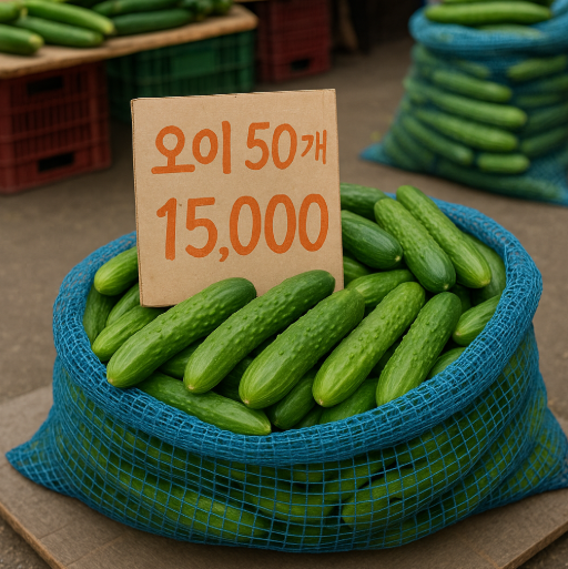 오이지 오이 50개가격