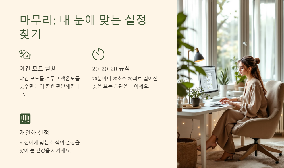 윈도우11에서 디스플레이 색감을 조절하는 방법