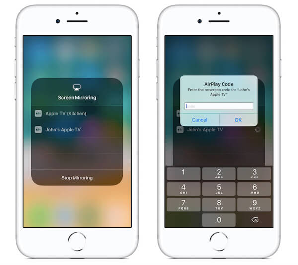 아이폰 화면 미러링 에어플레이 실행 화면