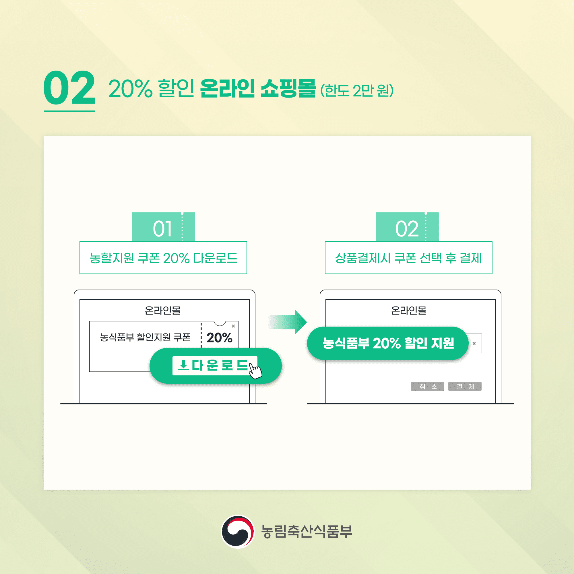 김장재료 할인지원