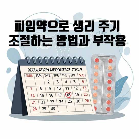 피임약으로 생리 주기 조절하는 방법과 부작용