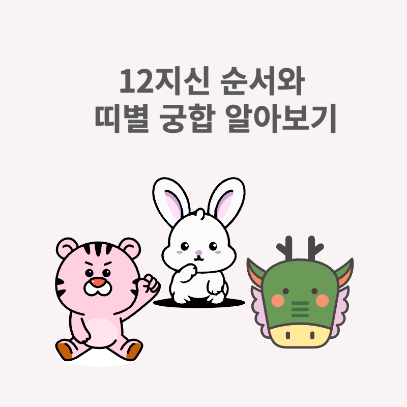 12지신 순서와 띠별 궁합 알아보기