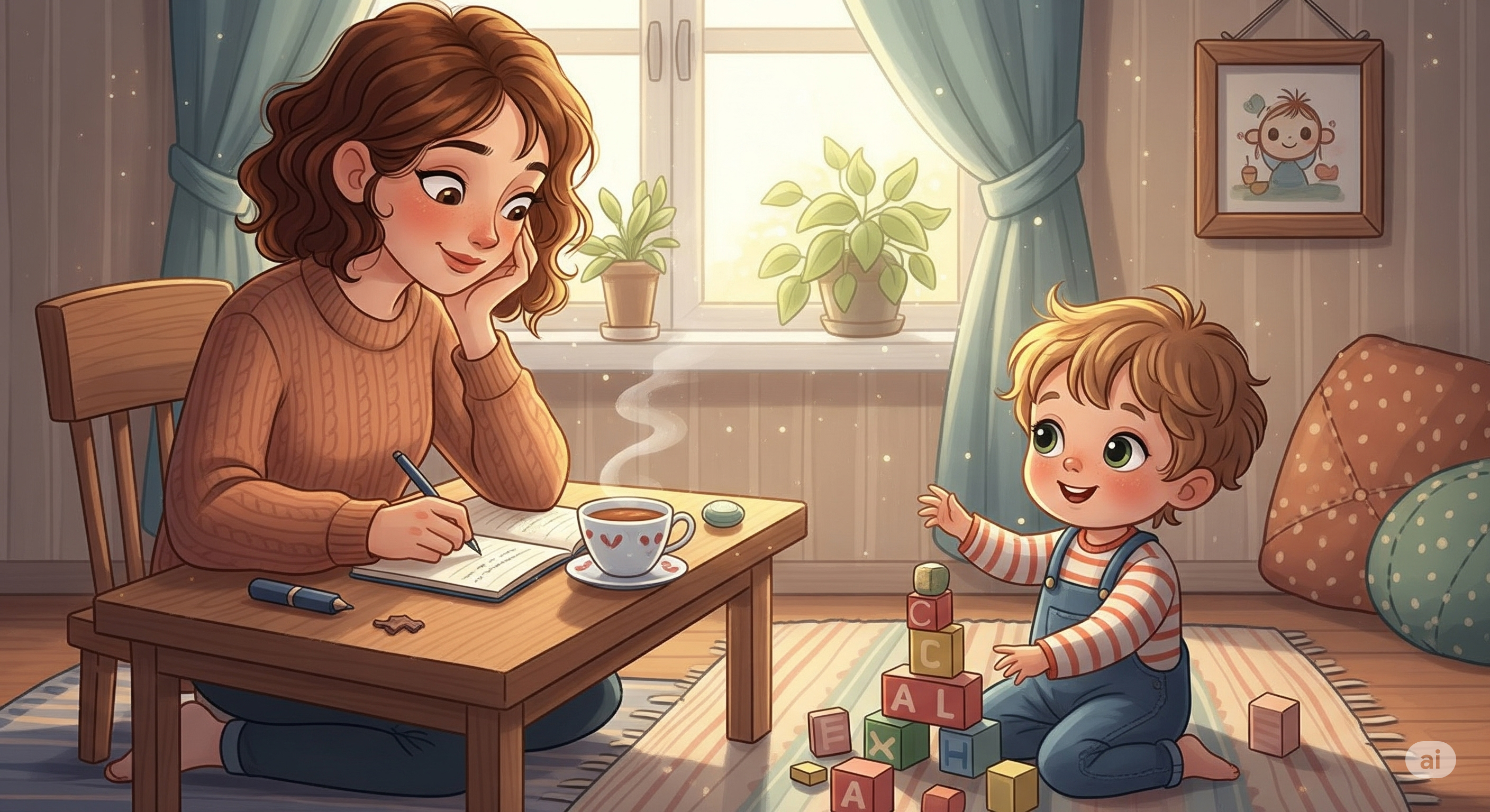 엄마와 아이 이미지