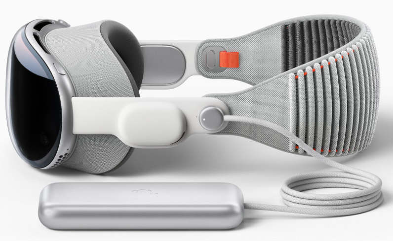 비전 프로의 옆모습을 나타낸 사진