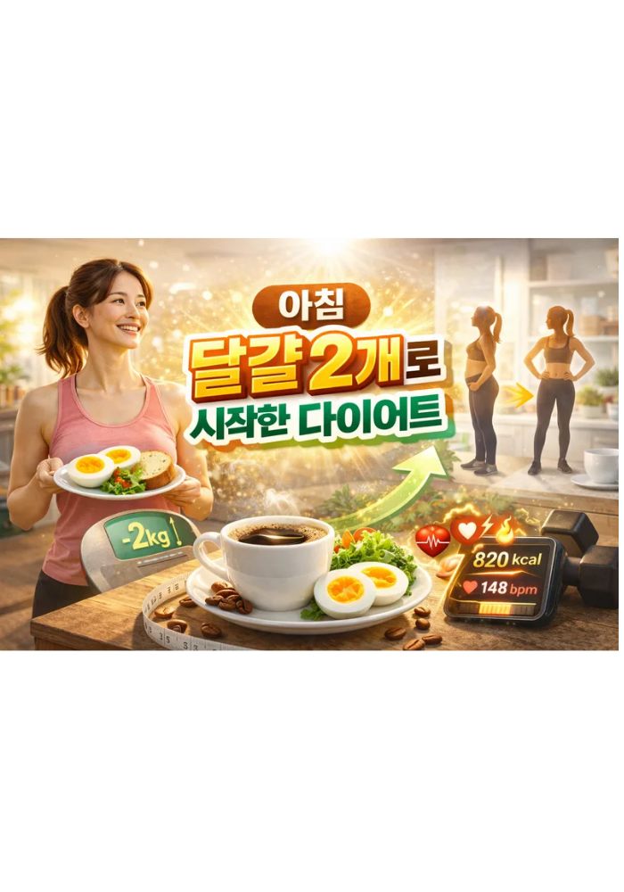 1.아침 달걀 2개로 시작한 다이어트