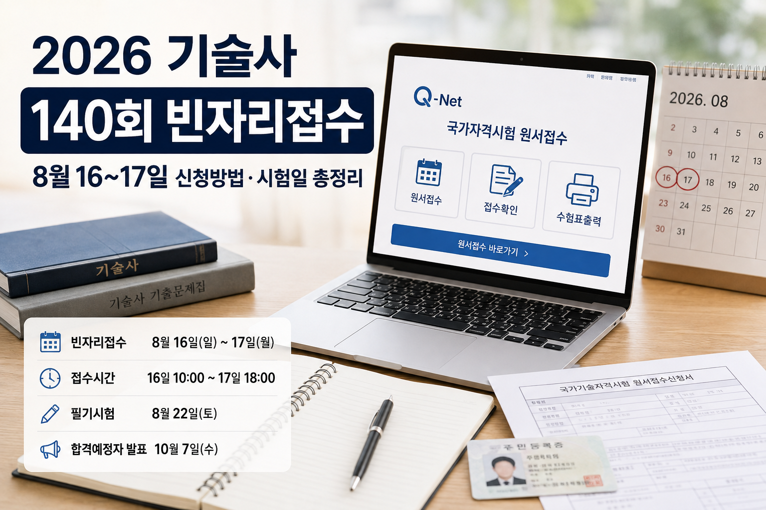 기술사 140회 빈자리접수 핵심 정리