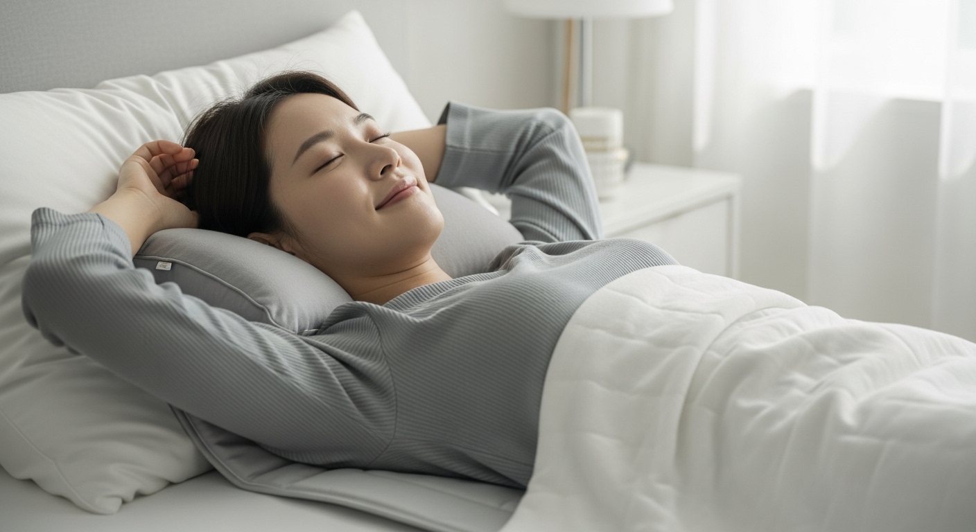 에어컨만으로는 부족한 경우가 많습니다. 접촉 냉감 패드·쿨매트, 냉감 베개·안대, 대나무 매트 등은 체감온도를 2~3℃ 낮춰주며 전기세 부담 없이 사용할 수 있습니다.