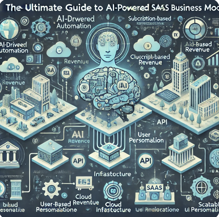 AI 기반 SaaS 비즈니스 모델 관련 요약된 정보를 담은 사진