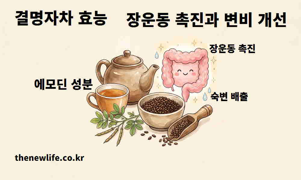 결명자차 효능 장운동 촉진 변비 개선