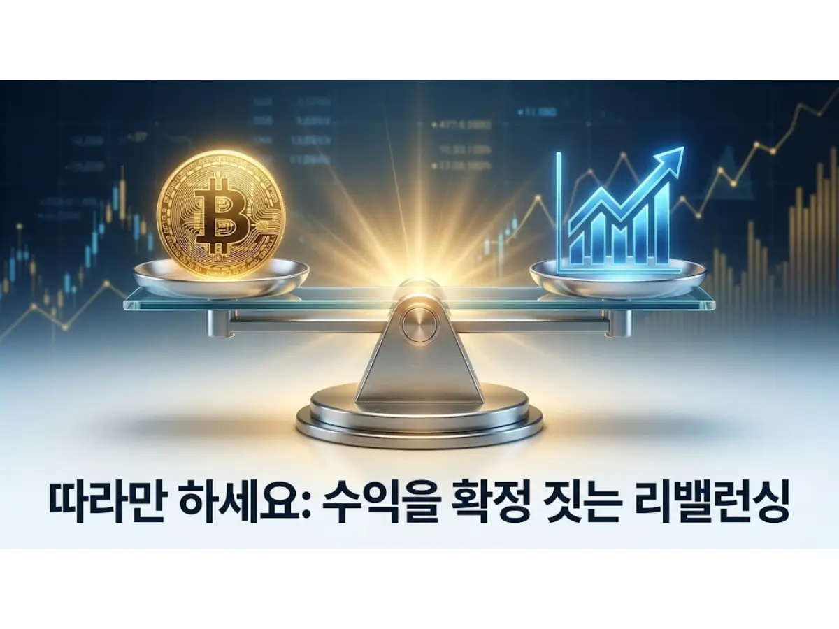비트코인, 떨어져도 웃는다? 기계적으로 수익 내는 &lsquo;리밸런싱&rsquo;의 마법