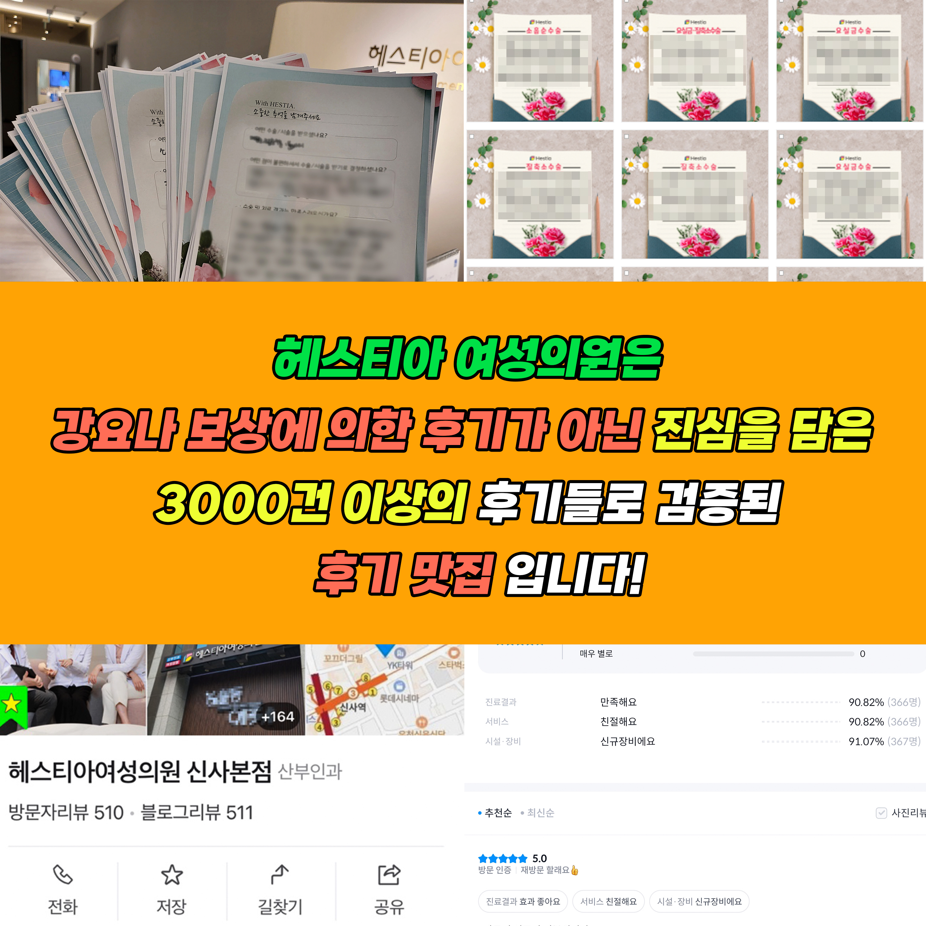 헤스티아여성의원 진심을 담은 3000건 이상의 후기들로 검증된 후기 맛집