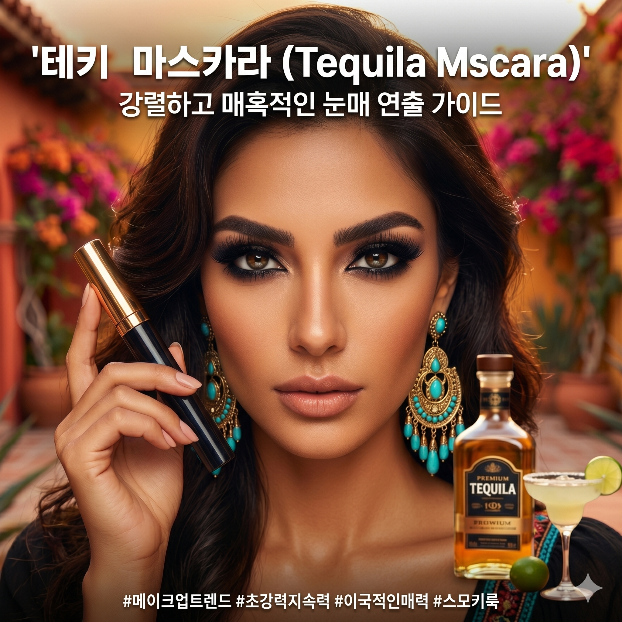 테키라 마스카라 강렬하고 매혹적인 눈매를 위한 메이크업 트렌드 및 연출 가이드