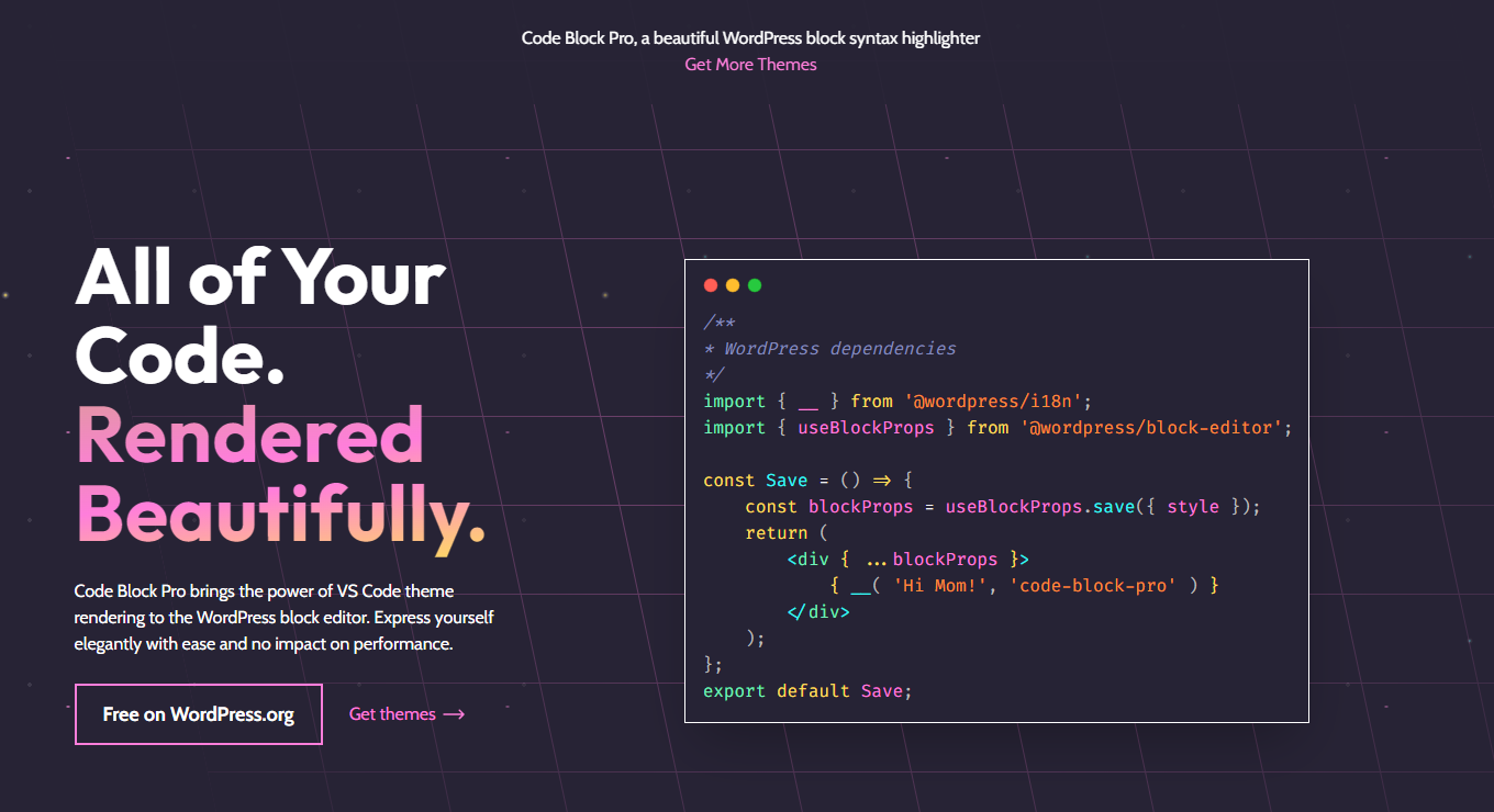 WordPress Code Block Pro &ndash; Beautiful Syntax Highlighting