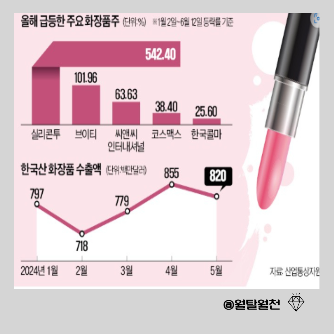 올해 급등한 주요화장품 관련주