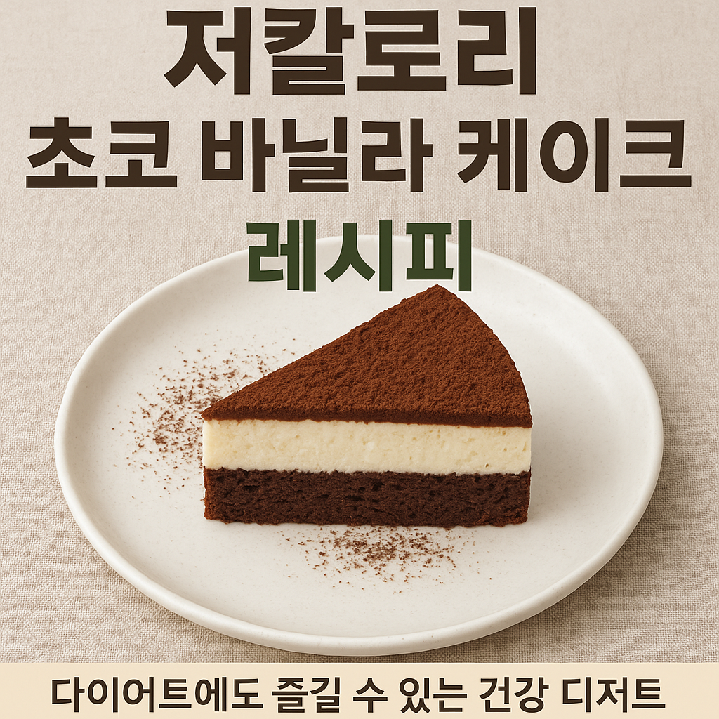 초코 바닐라 케이크
