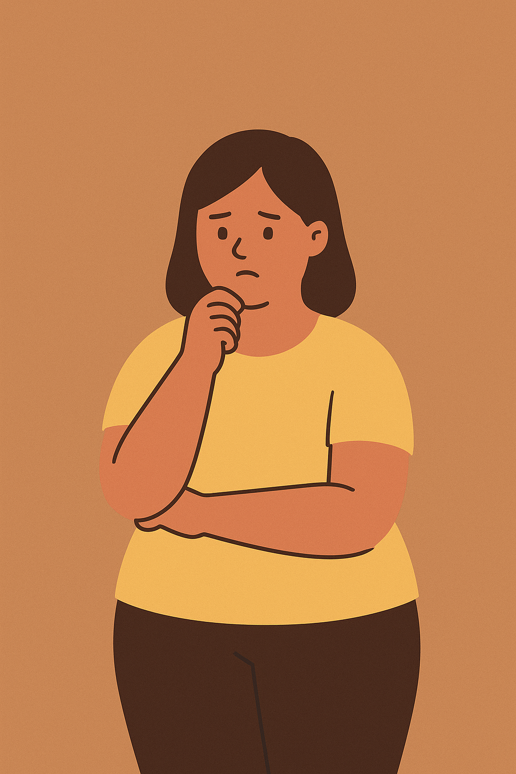 체중 감량을 방해하는 신체 메커니즘을 상징적으로 표현한 일러스트