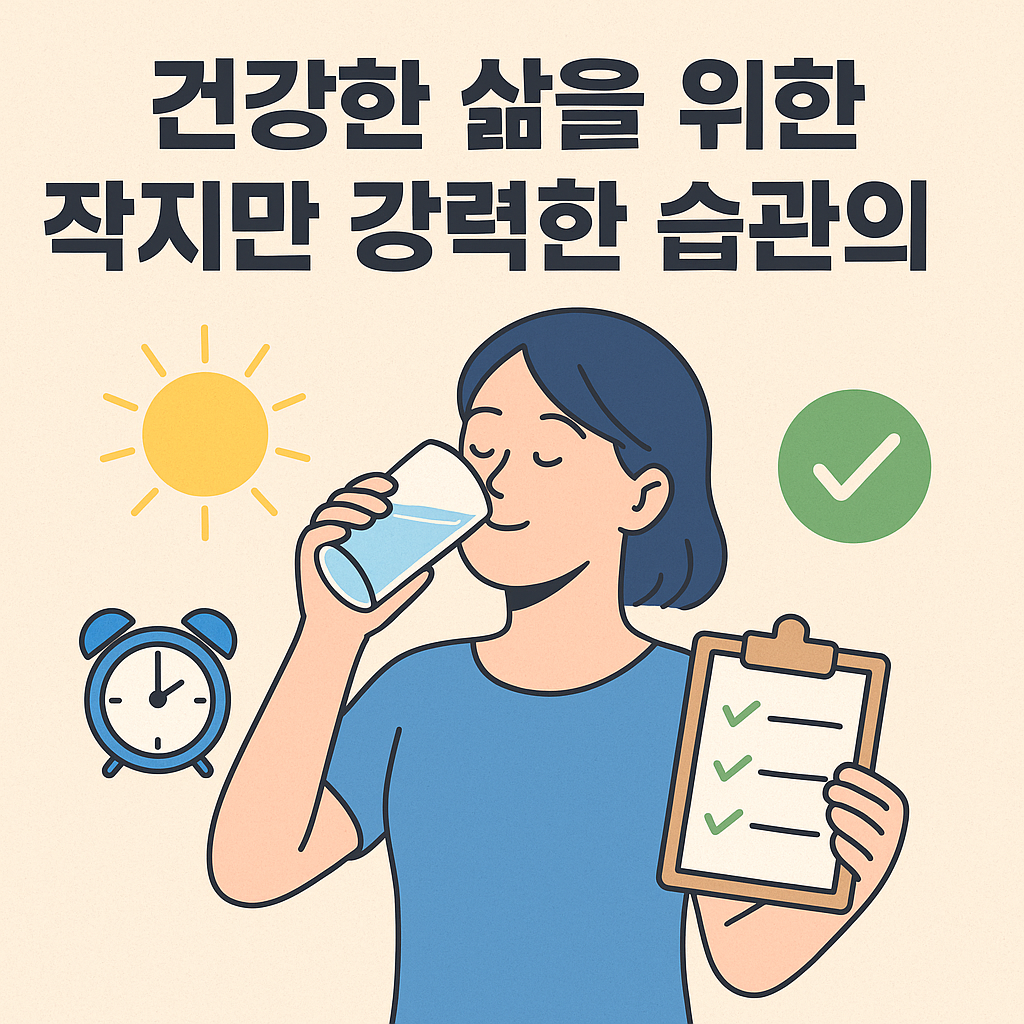 건강한 삶을 위한 작지만 강력한 습관의 힘