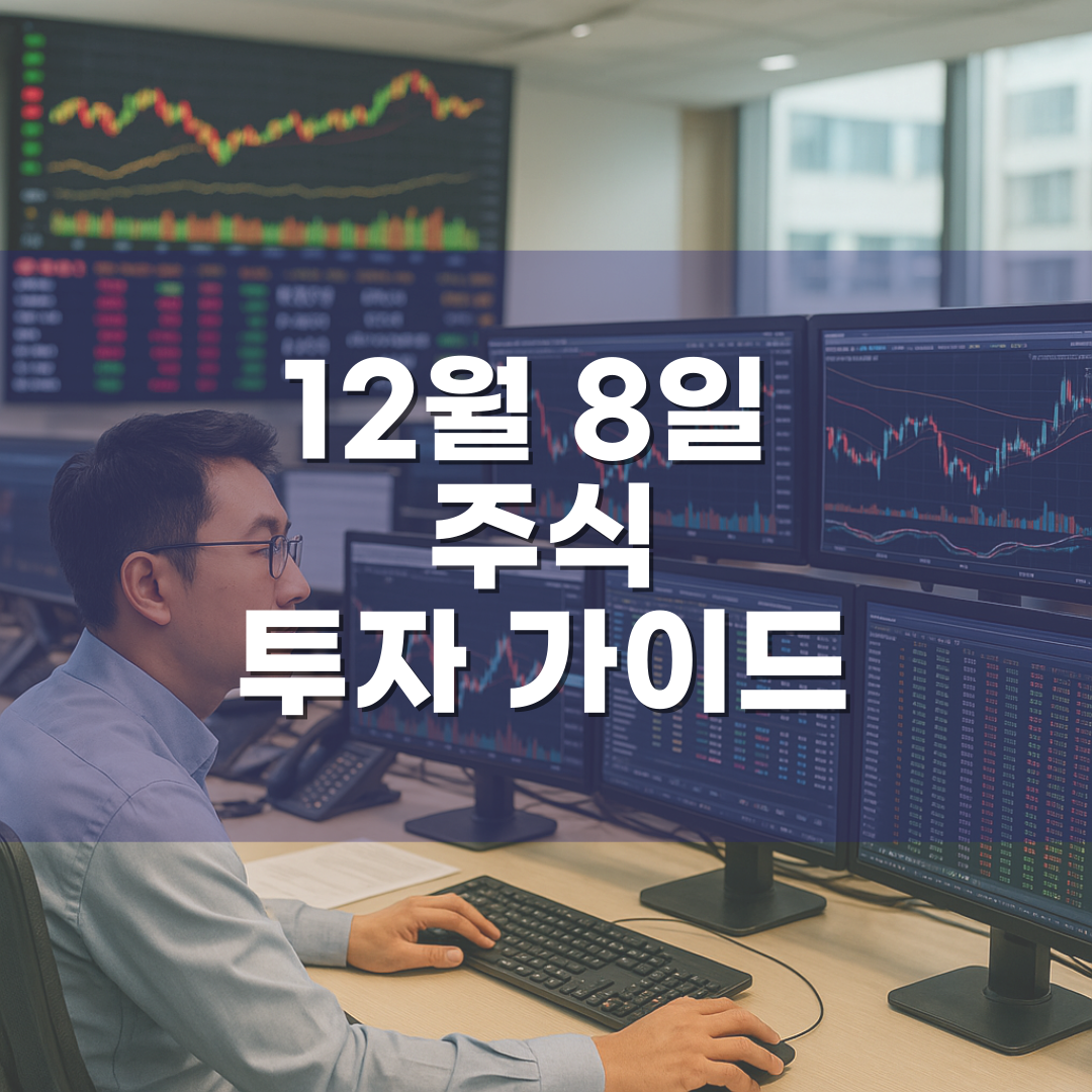 12월 8일 국내외 증시 이슈 정리 & 투자 전략 종목 추천 🌍✨