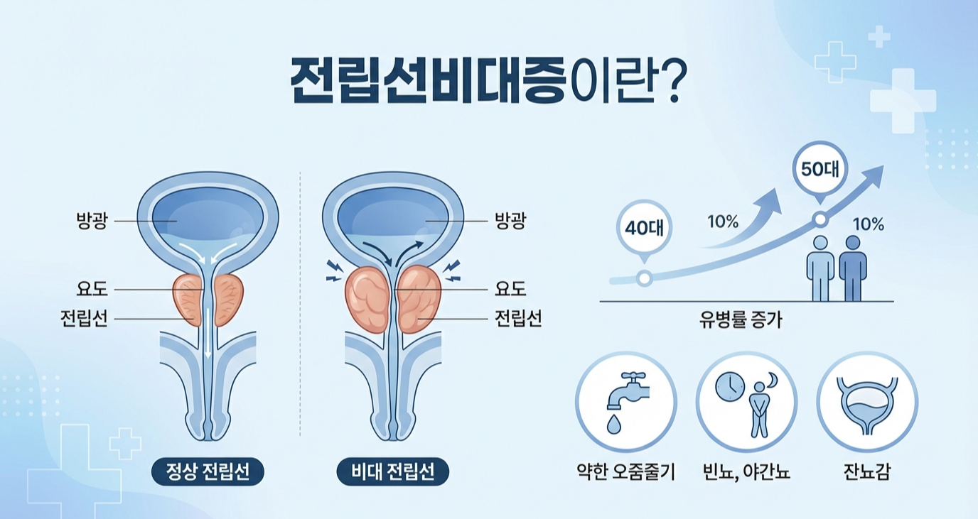 전립선비대증이란? 원인과 발생 연령