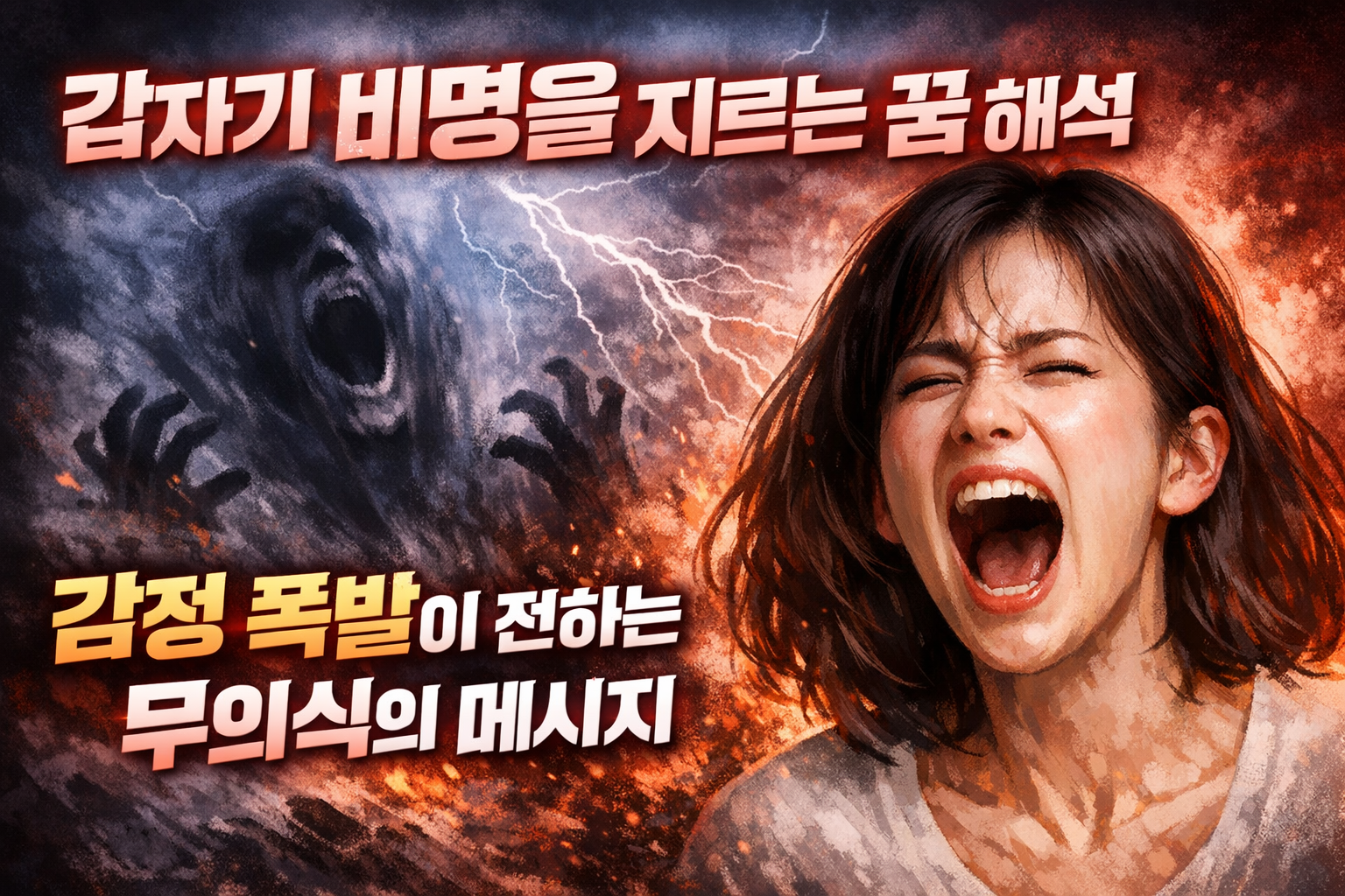 갑자기 비명을 지르는 꿈