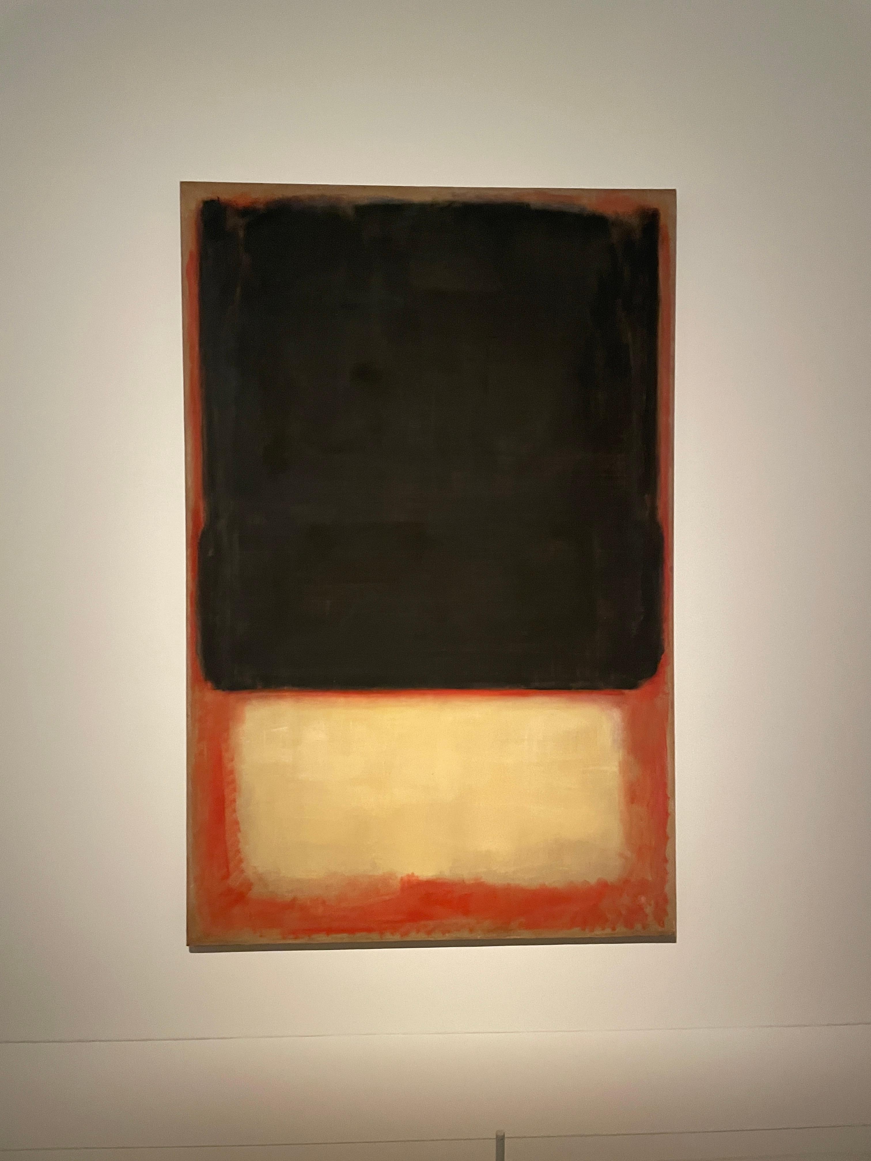 마크 로스코 회고전 전시회장 작품, 루이비통 재단, 파리, 2023