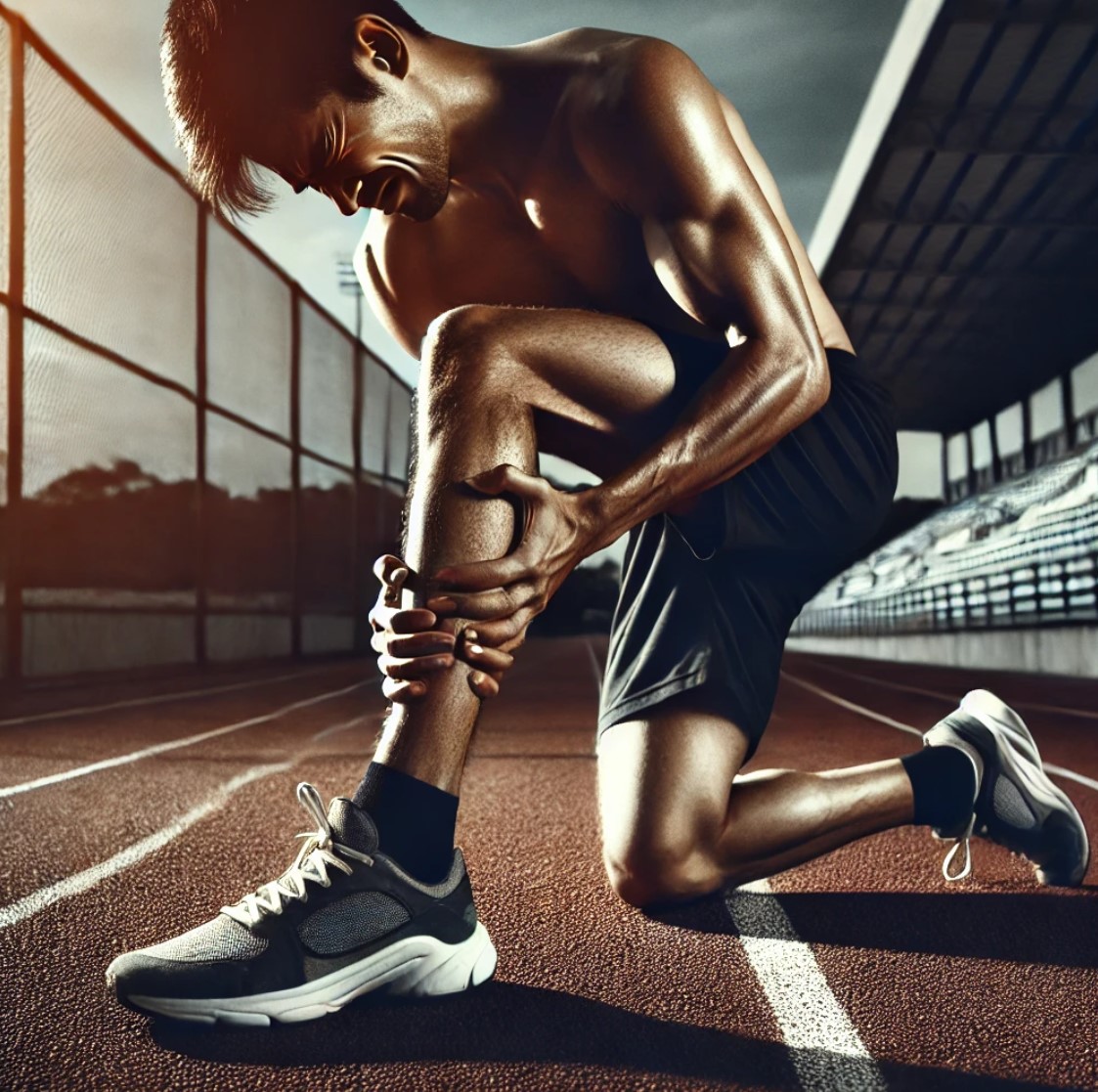 운동 중 종아리 파열 관련 사진
