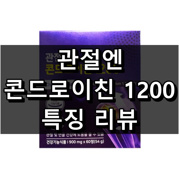 관절엔 콘드로이친 1200 대표 이미지