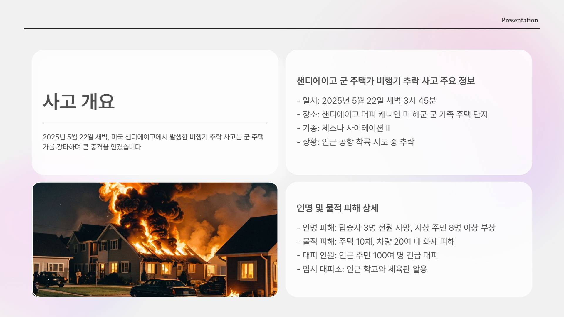 사고 개요