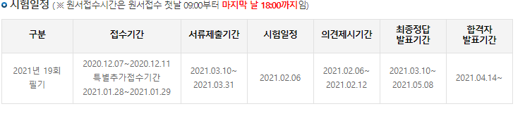 사회복지사1급 시험일정