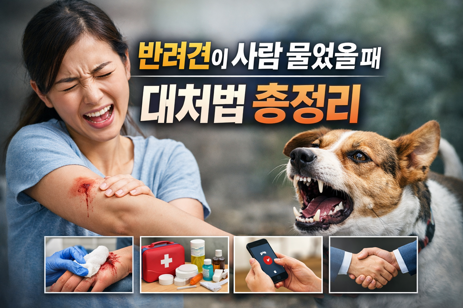 반려견이 사람 물었을 때