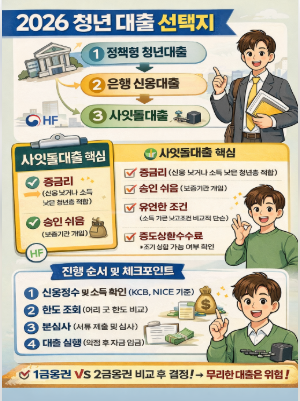 청년대출 ,사잇돌 총정리 (금리 조건 신청방법)