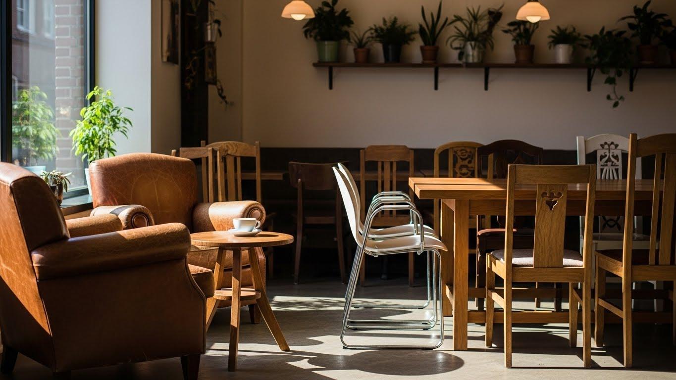 카페 인테리어 의자
