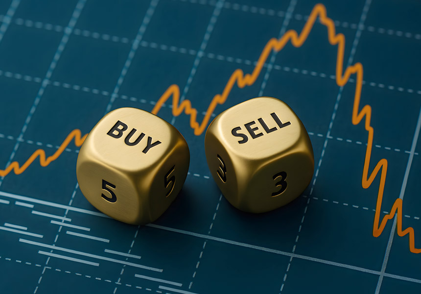 투자자가 그래프와 차트를 보며 ETF 투자 전략을 비교하는 모습