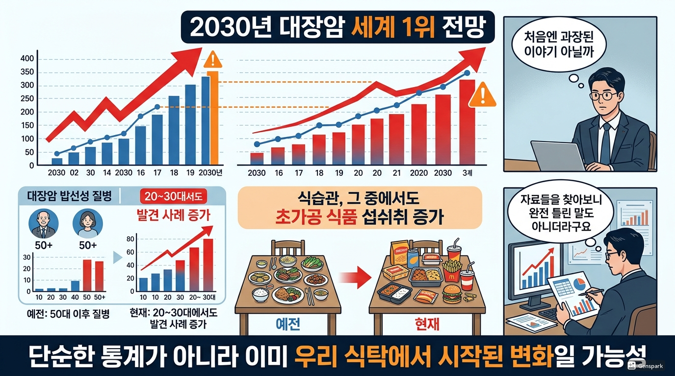 2030년 대장암 1위 전망의 진실