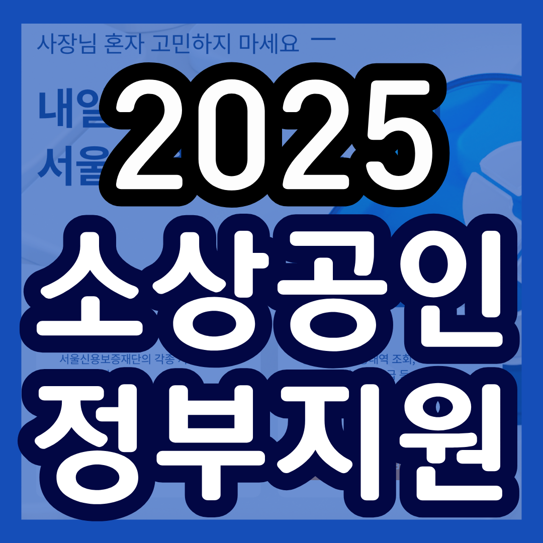 소상공인 정책 자금 2025 신청 방법 기간 사이트