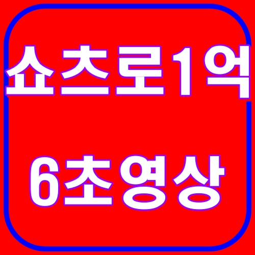 쇼츠로1억 6초영상