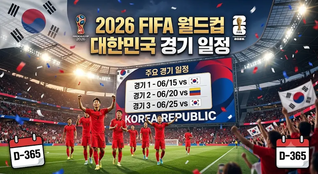 2026 월드컵 한국 경기 일정 A조 손흥민 이강인 김민재 출전