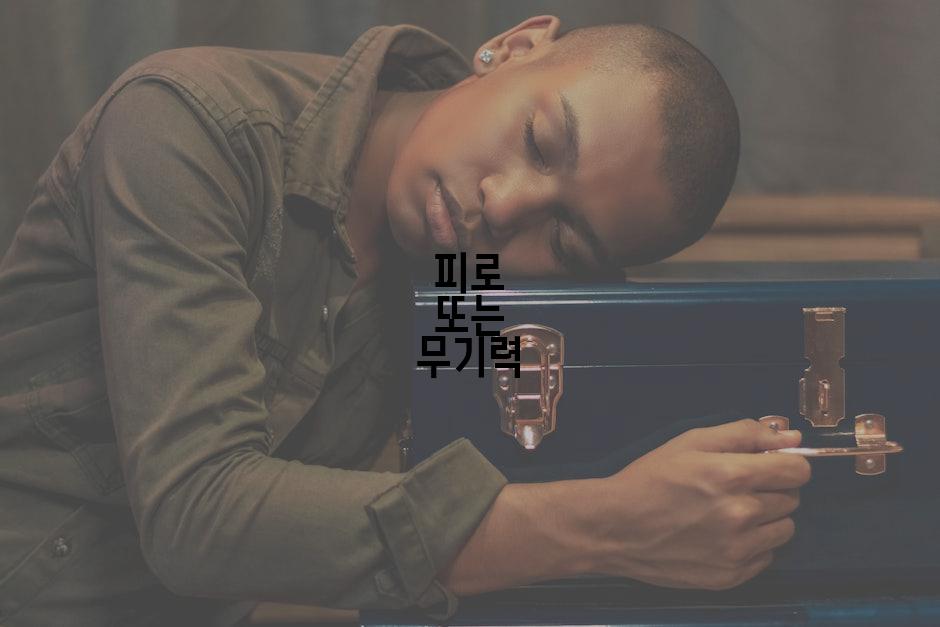 피로 또는 무기력