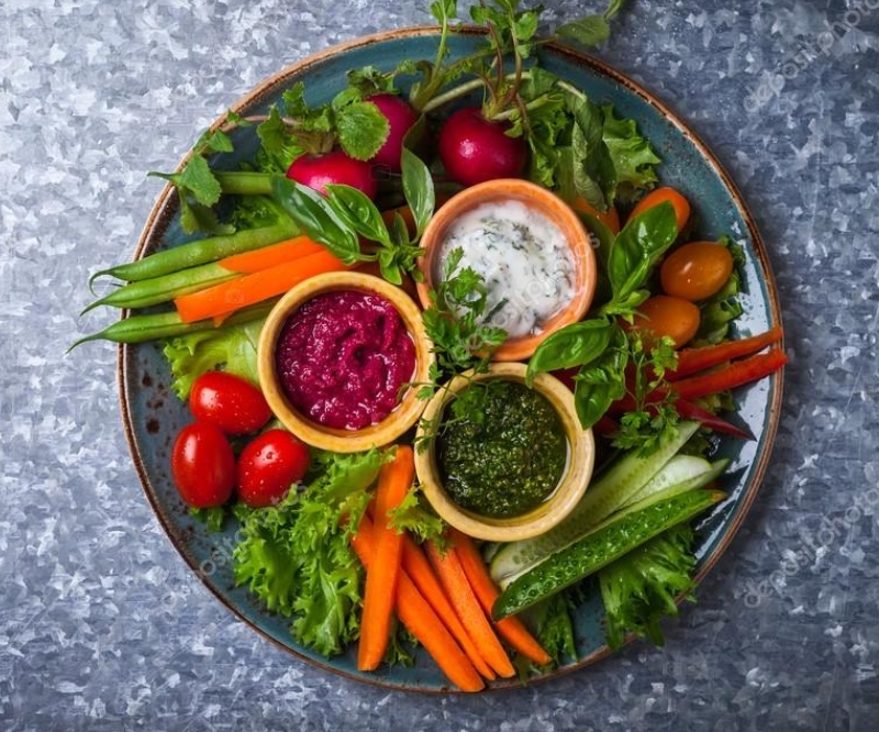 신선 채소구이 플래터