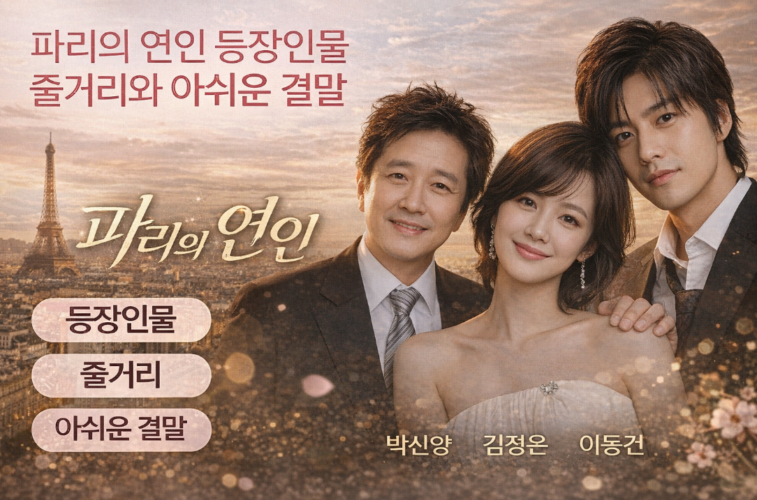 파리의 연인 줄거리와 등장인물 아쉬운 결말 완벽 정리