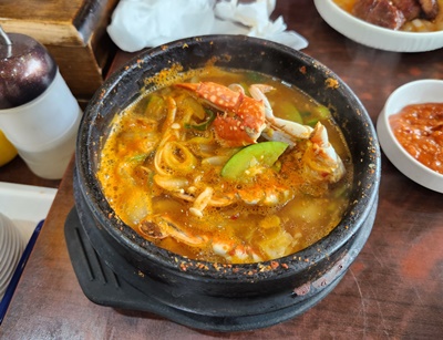 산과들가든해물된장찌개