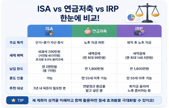 ISA 연금저축 IRP