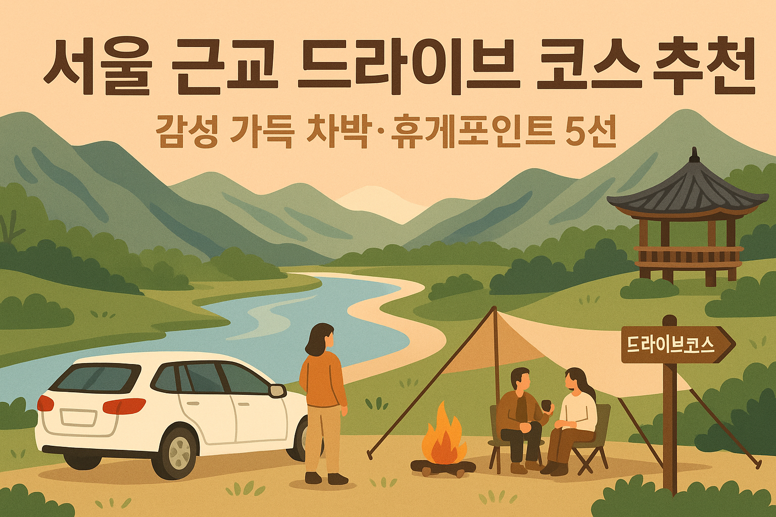 서울 근교 드라이브 코스 추천|감성 가득 차박·휴게포인트 5선
