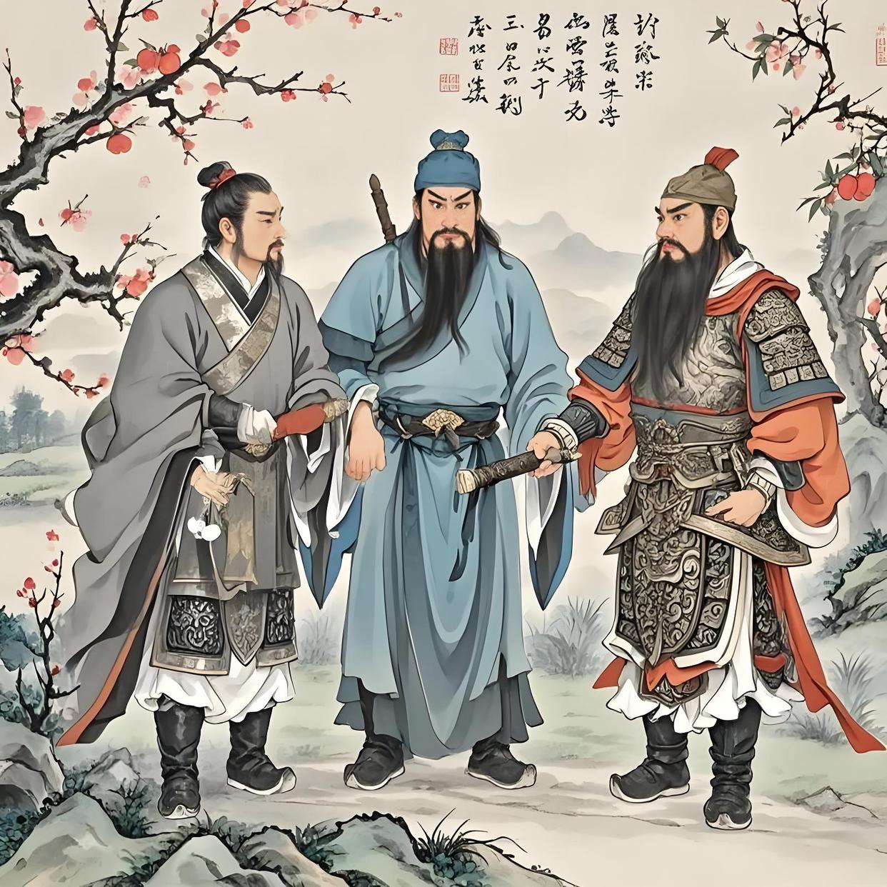 삼국지 인물 비교 연구 (유비, 관우, 장비)