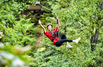 용인자연휴양림 짚라인