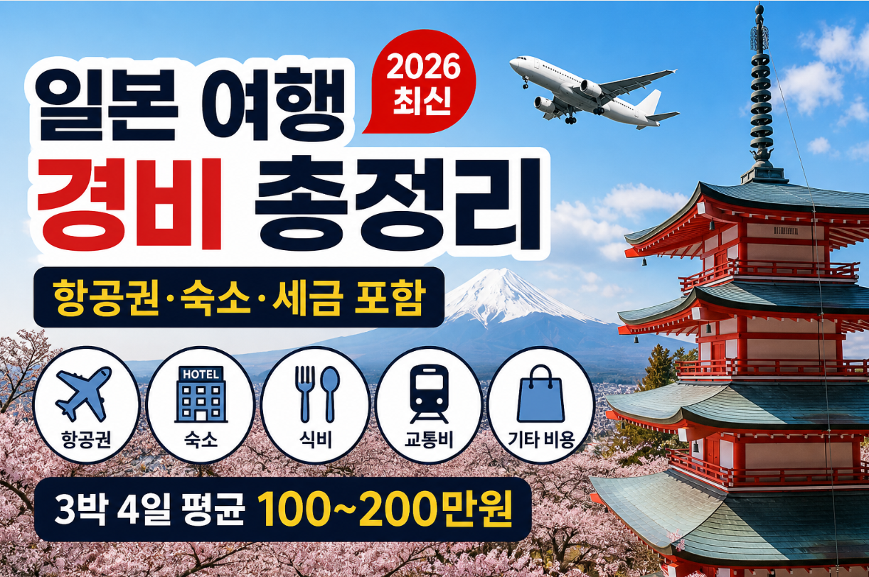 일본여행총경비