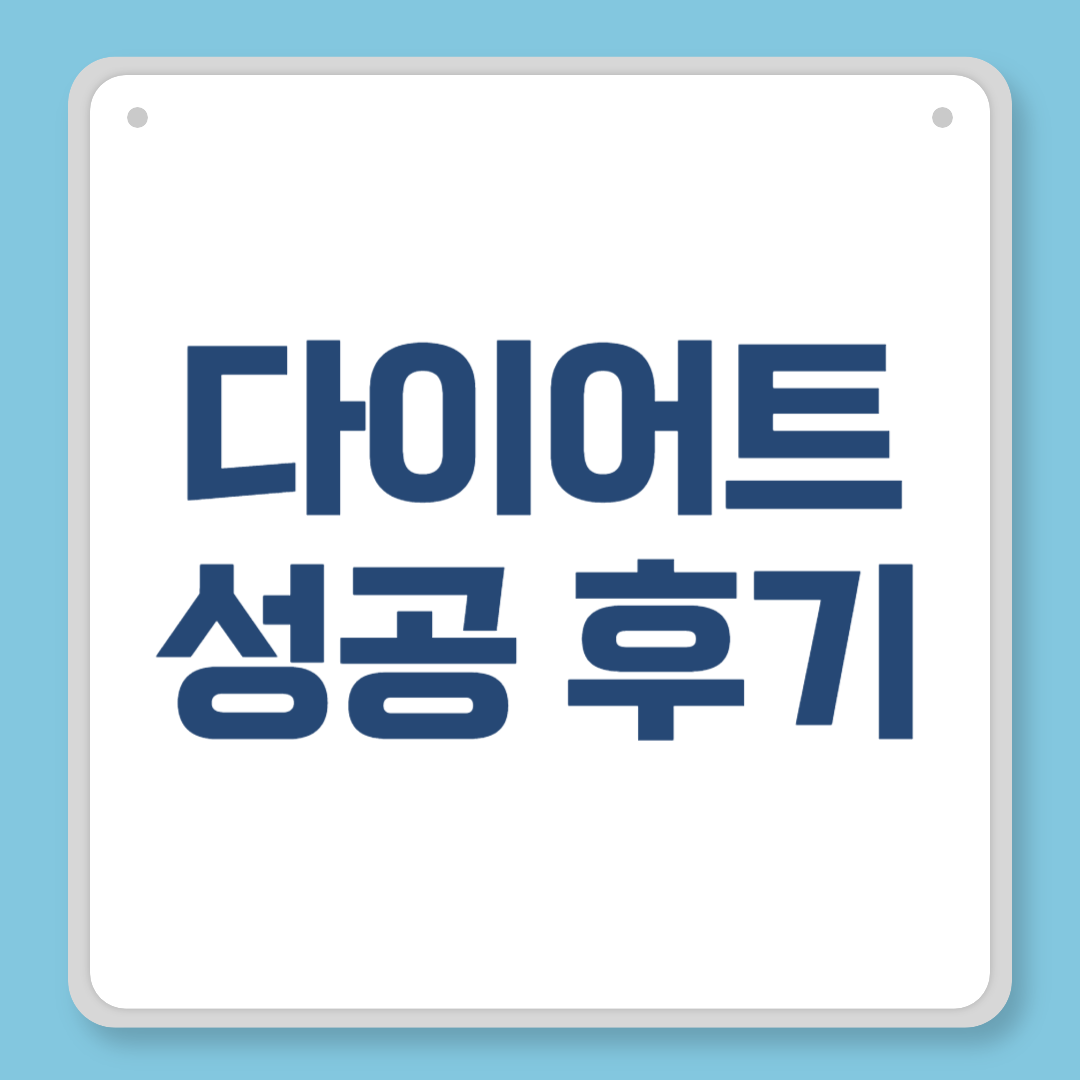 다이어트 성공 후기, 3개월 동안 12kg 감량한 현실적인 방법 공개