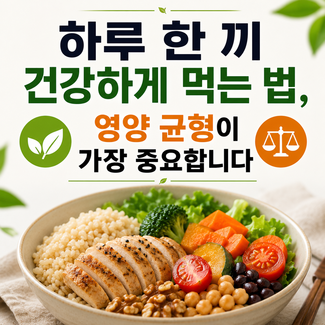 하루 한 끼 건강하게 먹는 법